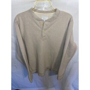 Abercrombie & Fitch Men’s Light Fleece Sweater Size Medium Beige Outdoors Party
